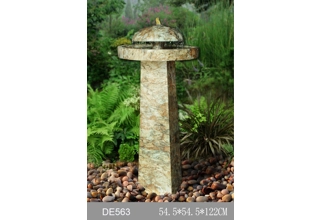 Maleda Bird Bath Freestanding Water Fountain - Granite Effect
