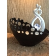 Comforting Couple Crystal Ball Tabletop Water Feature