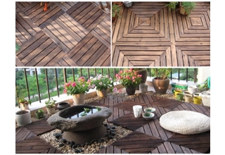 Quick Interlocking Wooden Decking