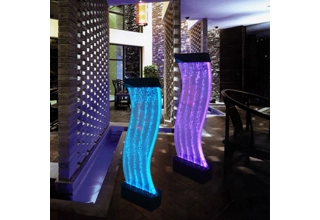 180cm Freestanding Wave Bubble Wall - Acrylic Base & Panel