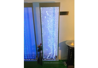 180cm Freestanding Dancing Bubble Wall - Silver Metal Frame with Acrylic Panel