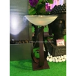 Riviera Mist Maker Fogger Floor Fountain - Matt Copper Metal Tower with Glass Bowl