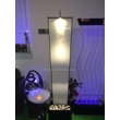 180cm Freestanding Aquafall Fountain - Black & White Acrylic Rippled Panel