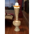 Sunrise Springs Faux Marble Crystal Sphere Freestanding Water Fountain