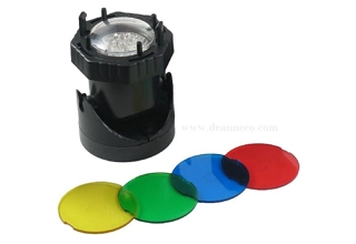 Waterproof Single LED Lighting Set - Changeable Colour Lenses