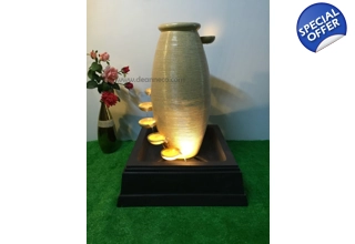9 Tier Cascading Spouts Freestanding Water Fountain