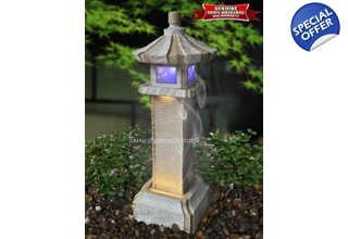 Yukimi Japanese lantern Freestanding Water Fountain