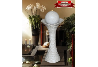 Basilio Cup Faux Marble Freestanding Fountain