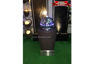 Boracay Cup Silver Sphere Rattan Effect Freestanding Fountain - Bronze