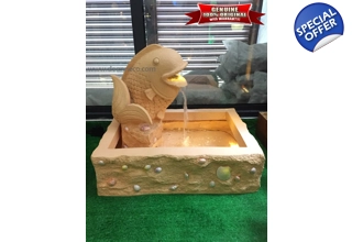 Cascadia Fish Pond Corner Freestanding Water Fountain