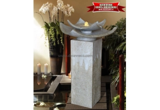 Yosemite Tier Faux Marble Freestanding Fountain
