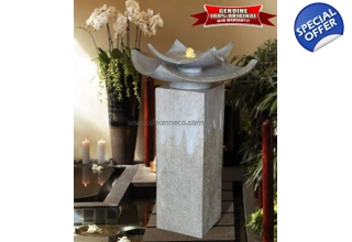 Yosemite Tier Faux Marble Freestanding Fountain