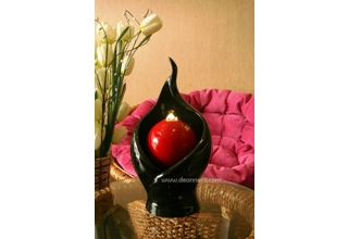 Emil Tabletop Water Feature - Black