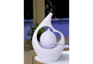 Verona Tabletop Water Feature - White