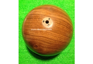 Replacement - 25cm Faux Wood Sphere for Floor Fountain - 19cm Supporting Base