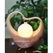 Love Shaped Illuminate Sphere Tabletop Water Feature - Pattern Design