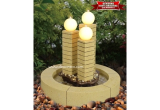 Cassia 3-Column Freestanding Water Fountain