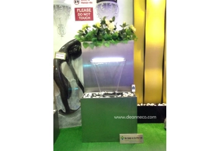 Ryton Planter Pouring Cascade Stainless Steel Freestanding Fountain - Small