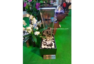 Victoria Falls Cascade Stainless Steel Freestanding Fountain - Anodizing Black Polished