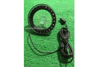 12cm Warm White LED Round Base for Rotating Ball - 3m Cable