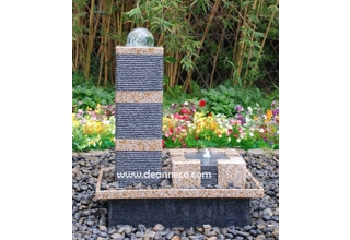 Granite Ontario Crystal Sphere Freestanding Fountain