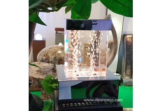 Tabletop Bubble Pillar with Remote Control LED Lights