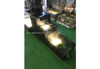 Wheaton 3 Tier Cascading Steam Freestanding Water Fountain