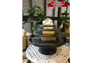 Brescia Lit Crystal Ball Tranquility Pool Tabletop Water Feature