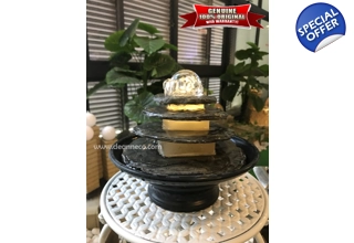 Brescia Lit Crystal Ball Tranquility Pool Tabletop Water Feature