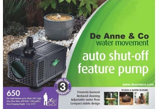 Auto-Off 650LPH Submersible Water Pump - Mains Powered