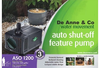 Auto-Off 1200LPH Submersible Water Pump - Mains Powered