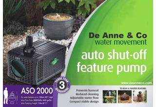 Auto-Off 2000LPH Submersible Water Pump - Mains Powered