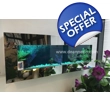 Wall Mounted Aquarium - Polished Chrome Mirror Frame
