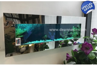Wall Mounted Aquarium - Polished Chrome Mirror Frame