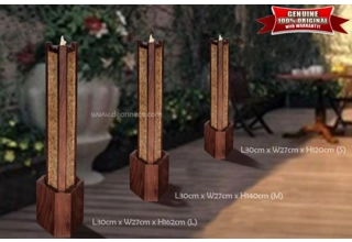Walnut Cascade Freestanding Water Fountain