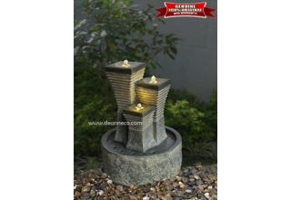Magus Sisters Faux Granite Freestanding Fountain