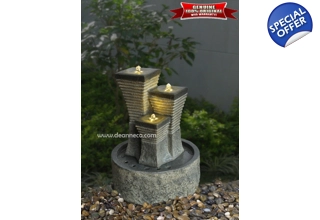 Magus Sisters Faux Granite Freestanding Fountain