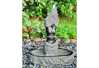 Natural Solid Granite Cara Classica Sculpture Freestanding Fountain