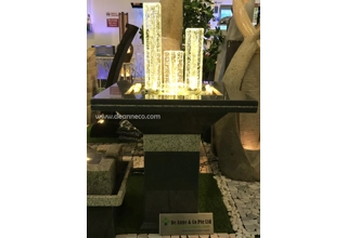 Granite Moderne 3 Tier Glass Tower Freestanding Fountain