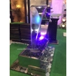 Sutherland Cascading Water Blades Freestanding Fountain - Full Silver Mirror Polished