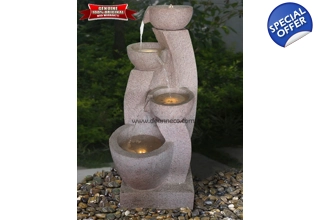 Carolina 3-Tier Cascade Freestanding Water Fountain