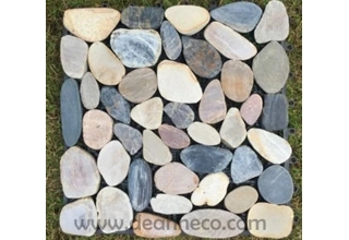 Interlocking Natural Pebbles Decking Tiles - Mixed