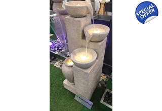 Peaktop 3-Tier Cascade Freestanding Water Fountain