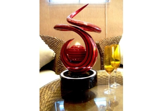 Salamander Flames Tabletop Water Feature