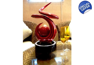 Salamander Flames Tabletop Water Feature