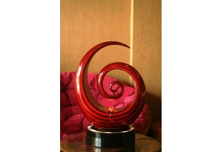 Spiral Flames Tabletop Water Feature