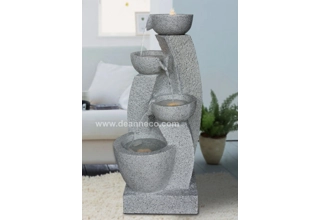 Carolina (Grey) 3-Tier Cascade Freestanding Water Fountain