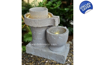 Rotating Grind Freestanding Water Fountain