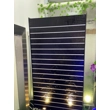 20cm Freestanding Aquafall Waterwall Fountain - Black Acrylic Rippled Panel
