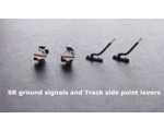 2 SR ground signals and 2 trackside point levers..